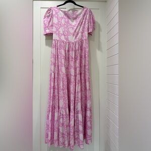Monsoon and Beyond Pink Floral Maxi Dress